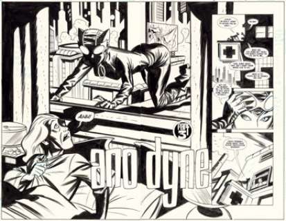 Darwyn Cooke and Mike Allred Catwoman #3 Double Page Spread 4-5 Original Art (DC, 2002). (Total: 2 Original Art)