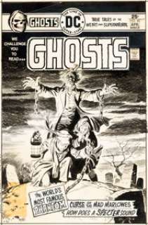 Luis Dominguez Ghosts #46 Cover Original Art (DC, 1976).