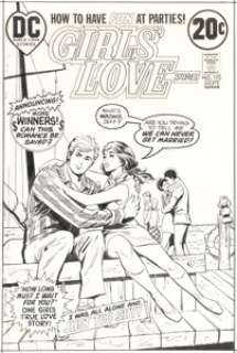 Art Saaf and Vince Colletta Girls‘ Love Stories #173 Cover Original Art (DC, 1972).