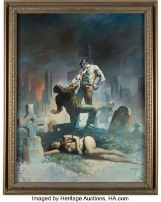 Boris Vallejo Tales of the Zombie #2 Simon Garth the Zombie Cover Painting Original Art (Marvel, 1973).