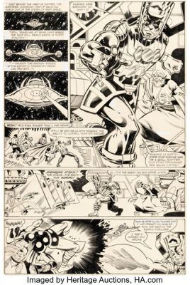 Greg LaRocque What If? #32 Galactus Story Page 17 Original Art (Marvel, 1982).