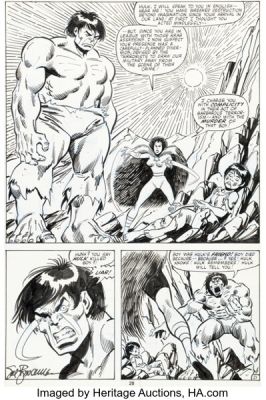 Sal Buscema The Incredible Hulk #256 Sabra First Appearance Issue Story Page 21 Original Art (Marvel, 1980). | Heritage