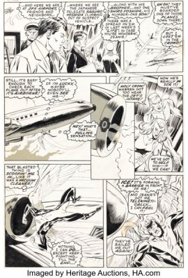 Don Heck and Tom Palmer The X-Men #64 Sunfire First Appearance Issue Story Page 11 Original Art (Marvel, 1969).