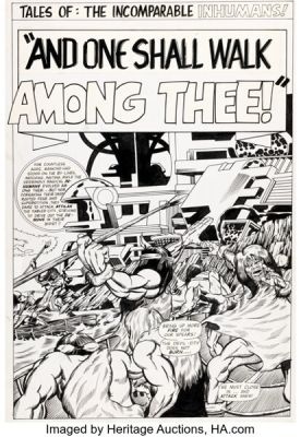 Barry Smith - Inhumans Complete 5-Page Sample Story Original Art (1968). (Total: 5 Original Art)