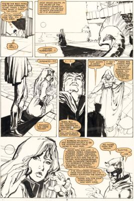 Bill Sienkiewicz The New Mutants #24 Magneto Story Page 8 Original Art (Marvel, 1985). | Heritage