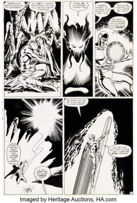 John Byrne and Tom Palmer Silver Surfer #1 Story Page 44 Original Art (Marvel, 1982). | Heritage