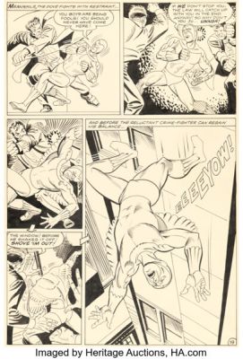 Steve Ditko Showcase #75 Hawk and Dove First Appearance Issue Story Page 19 Original Art (DC, 1968).