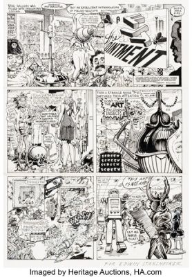 Robert Williams, Spain Rodriguez, S. Clay Wilson, and others The Complete Zap Comix #4 "A Fly in the Ointment" Complete 2-Page Story Original Art (Fantagraphics, 2014). (Total: 2 Original Art)