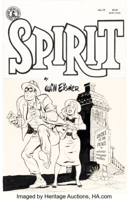 Will Eisner The Spirit #29 Cover Original Art (Kitchen Sink Comix, 1987). | Heritage