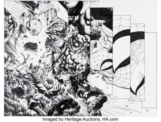David Finch and Danny Miki Ultimatum #4 Double-Page Splash 1-2 Original Art (Marvel, 2009). | Heritage