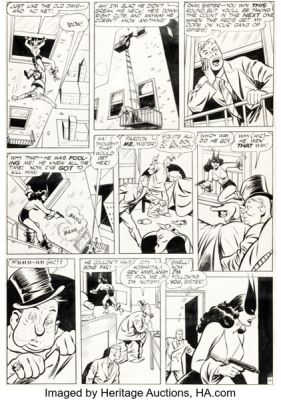 Joe Kubert Black Cat Comics #1 Story Page 4 Original Art (Harvey, 1946). | Heritage