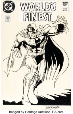 Rich Buckler and Frank Giacoia World’s Finest Comics #283 Composite Superman Cover Original Art (DC, 1982). | Heritage