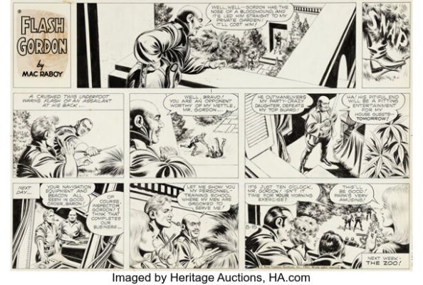 Mac Raboy Flash Gordon Sunday Comic Strip Original Art dated 8-15-65 (King Features Syndicate, 1965). | Heritage