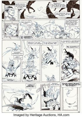 Didier Tarquin Lanfeust de Troy, Le Frisson de l’Haruspice #5 Story Page 24 Original Art (Soleil Productions, 1997). | Heritage