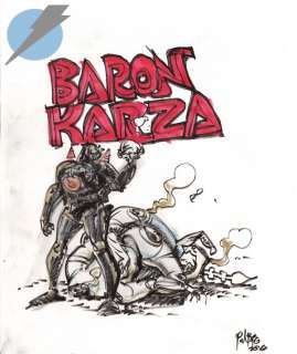Paul Pope - *sketches/prelims/studies* issue baron karza