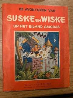 Suske en Wiske 1 a - Op het eiland Amoras - Agrafé - EO - (1947) | Catawiki