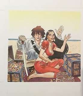 Alfonso Font - Trelawney - Le trésor de Trelawney - Dessin original pour la couverture de Pif Gadget n. 20 de Mars 2006 - (2006)