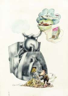 Fo Dario - "Il risparmiatore", anni ’80 | Urania Casa d’Aste