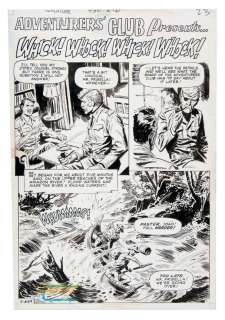 "ADVENTURE COMICS" COMIC BOOK COMPLETE STORY ORIGINAL ART. | Hake’s