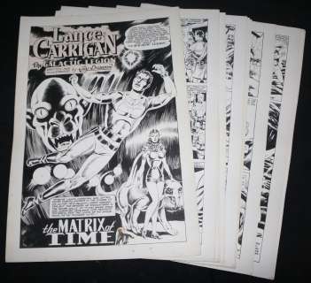 Jay Disbrow - Lance Carrigan of the Galactic Legion ‘The Matrix of Time‘ Complete 20 Page Story - La - Done in the 1940S Style - 1980S Signed