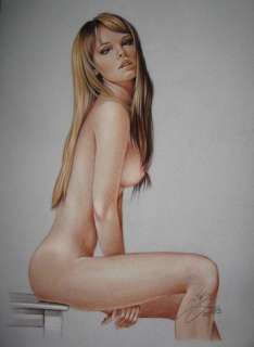 Sly | Sly - Original drawing in colour - Nude women - Size: 31 x 42 cm. - (2023) | Catawiki