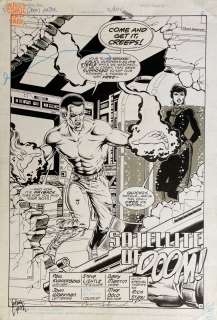 Steve Lightle Gary Martin - doom patrol #2 pg 2 splash (dc, 1987)
