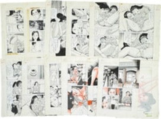 Ryuji Sawada Hand-Drawn Manuscript "Super Climax Lesbian Torment" 20 pages | Mandarake (Big Web)