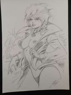 Jacques Geron - Illustrazione Originale "Sexy Pin Up" - Firmata - Page volante - Exemplaire unique | Catawiki