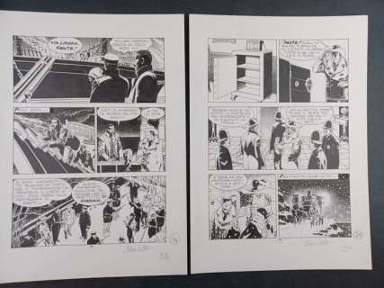 Civitelli, Nizzi - 2 Original page - Tex, Gigante n. 416 - I Contrabbandieri - 1995 | Catawiki