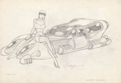 Baldazzini, Roberto - 1 Original drawing - “Ines” | Catawiki