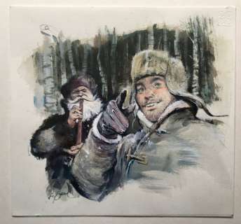 Follet, René - 1 Original colour drawing - Ivan Zoerin - 2005 | Catawiki