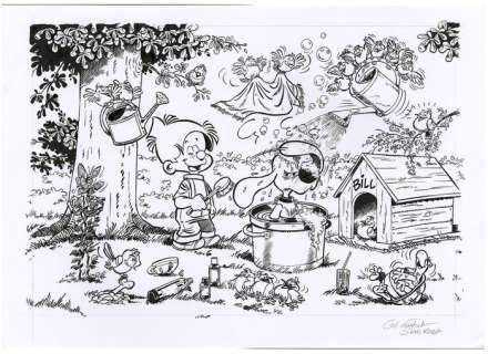 Formosa, Gil - Dessin original - Boule & Bill - Puzzle Hasbro - (2009) | Catawiki