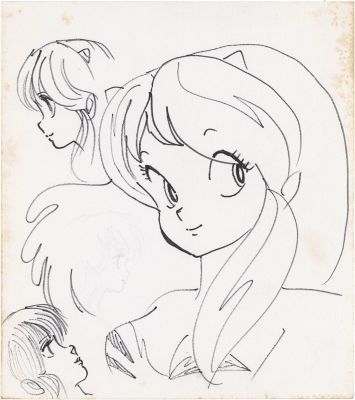 Rumiko Takahashi Hand-Drawn Illustration from "Urusei Yatsura" | Mandarake (Big Web)
