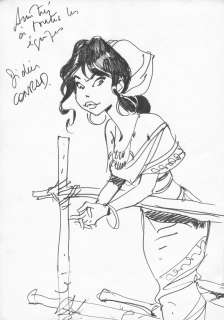 Divers | 5 dédicaces Conrad, Midam, Desorgher, Frank Pé, Gazzotti | Septimus