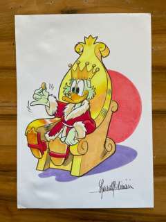 Lara Molinari | Lara Molinari - 1 Original colour drawing - Disney - "Zio Paperone" - 2017 | Catawiki