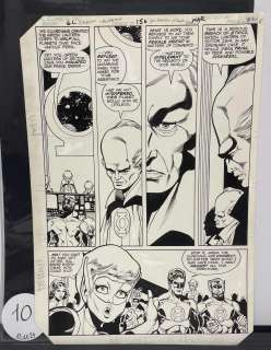 Joe STATON. « Green Lantern ». Encre de Chine pour la planche 32… | misc / divers