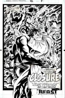 Jae Lee - Marvel Comics Presents #92 Splash (Beast, Jennifer Nyles, Constrictor, Red Ghost, Super Apes, Commander Courage, Were-Borgs!) 1991