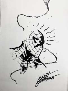 Dell’Otto, Gabriele - Spider-Man head sketch | Catawiki