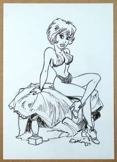 Walthéry, François - 1 Original drawing - Natacha - Natacha prend la pose - 2023 | Catawiki