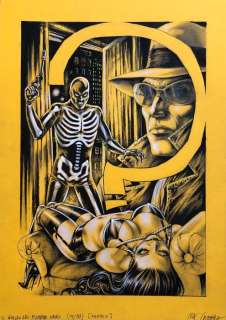 Nik Guerra - 1 Original colour page - Il Giallo del fumetto Nero - “Fantax” tavola n. 11 - 2023