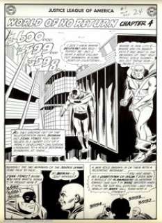 Mike Sekowsky - Original Art for Justice League #1, page 24 (DC, 1960). Wow! A splash from JLA #1. For all of - | Heritage