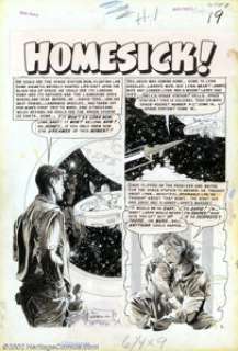 Al Williamson and Roy Krenkel - Original Art to Weird Fantasy #18, Complete 6-Page Story, "Homesick!" -