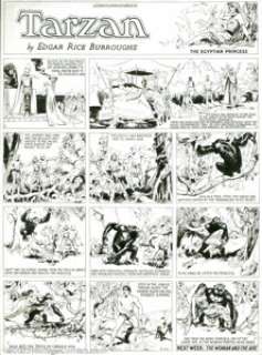 Hal Foster - Original Comic Strip Art for Tarzan Sunday dated 3-26-33 (United Features Syndicate, 1933). Harold R. - | Heritage