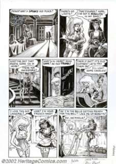 Larry Welz and Chuck Austen - Original Art for Cherry #13, page 2, (Last Gasp, 1993). Larry Welz has X-Men writer -
