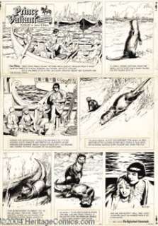 Hal Foster - Prince Valiant Sunday Comic Strip Original Art, dated 7-8-62 (King Features Syndicate, 1962). - | Heritage