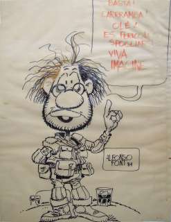 FONT (Alfonso, né en 1946). Dessin original. 1981. Grand dessin… | misc / divers