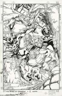 Pascual Ferry and Art Thibert - 2099 World of Tomorrow #2 Cover Original Art (Marvel, 1996). 2099 World of -