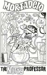 Redo, Jordi David - 1 Original drawing - Clever and Smart - The Nutty Professor | Catawiki