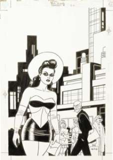 Jaime Hernandez - Transmetropolitan #32 Cover Original Art (DC, 2000). Spider Jerusalem takes in the sights while -