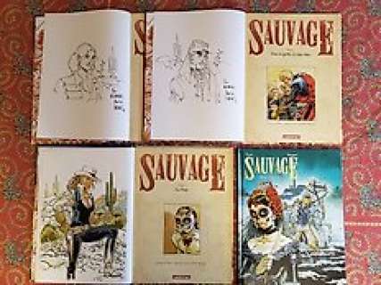 Sauvage T1 à T3 + T5 + 3x dédicace - 4x C - EO/Ré - 4 Album - 2013/2020 | Catawiki